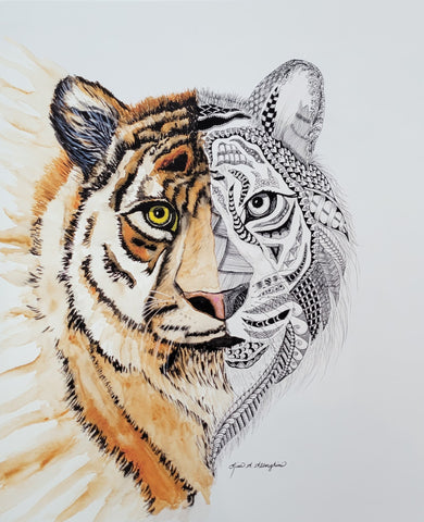 Zentangle Tiger