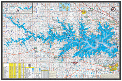 Lake Murray Map Poster