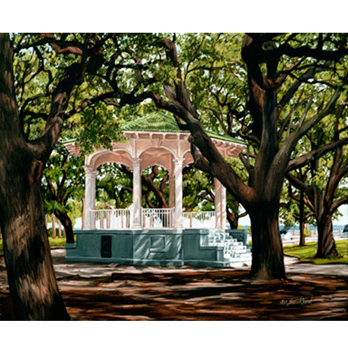 Gazebo at Battery Park by Jill Strickland